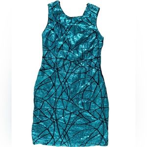 Teal Sequin F21 Dress